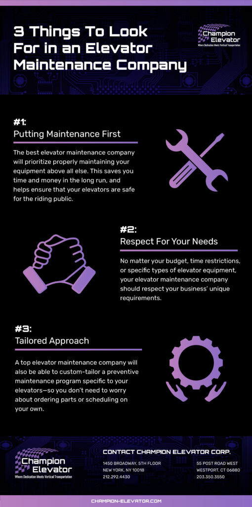3 Qualities to Look For in Elevator Maintenance Companies | Champion ...